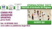 Corso di formazione gratuito CSI Modena per istruttore di  Animatore sportivo
